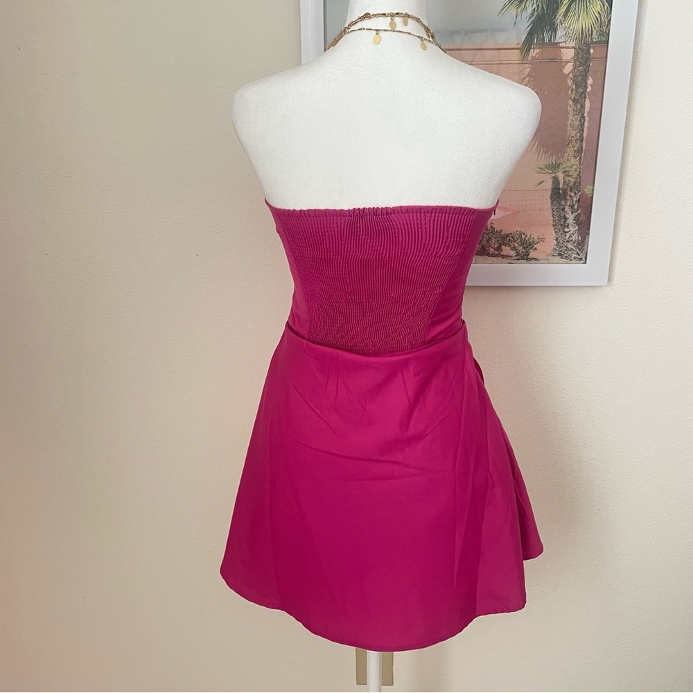 Amelie Teje Belle Mini Dress in Fuchsia Size Medium - Picture 7 of 7